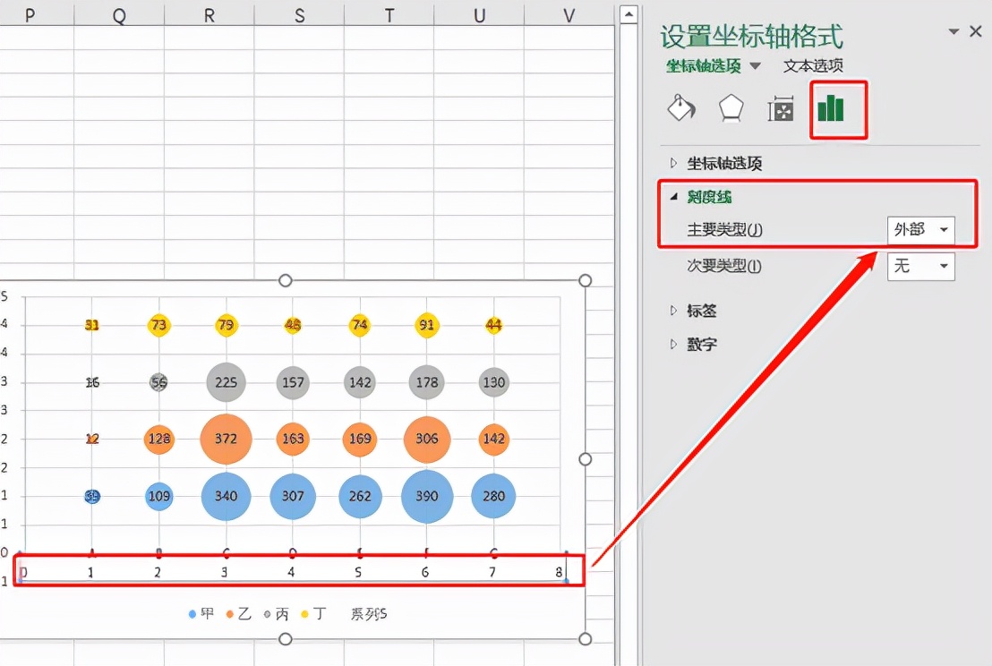 Excel绘制复杂气泡图_excel怎么设置数据标志_气泡图坐标轴设置