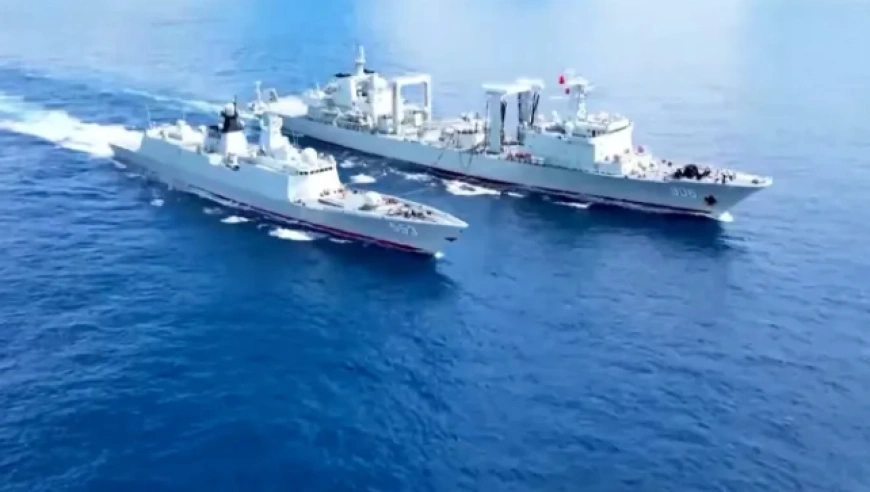 黄岩岛周边海空域战备警巡，中国海警执法巡查维护主权