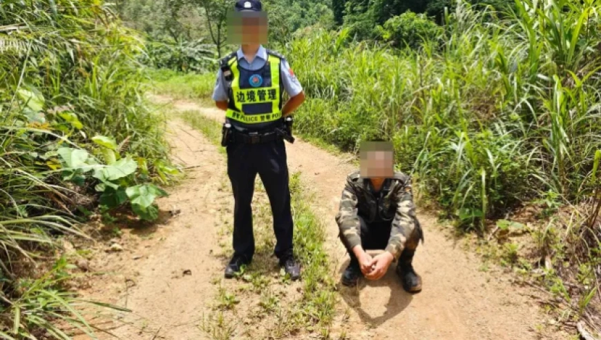广西边境抓获涉偷渡回流人员：男子偷渡被骗至电诈园区