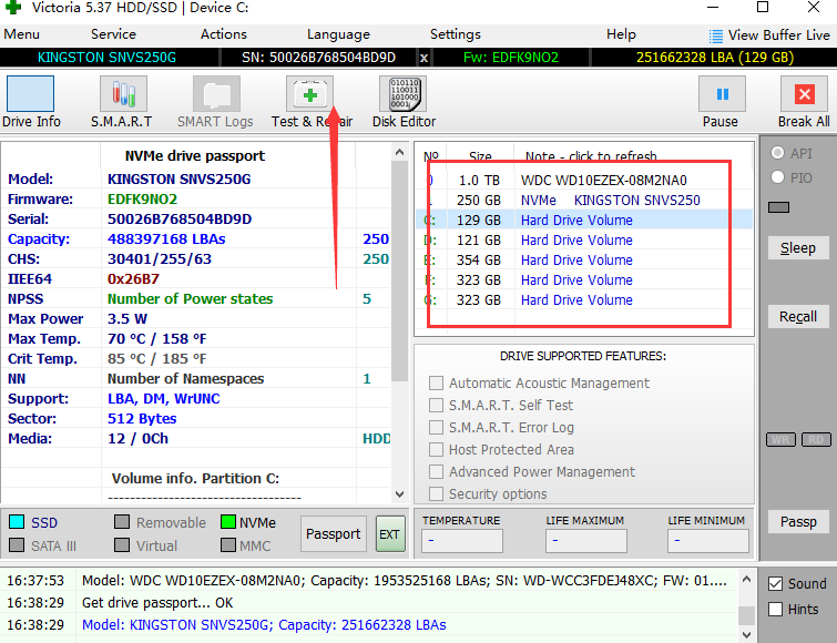Victoria硬盘修复工具最新版