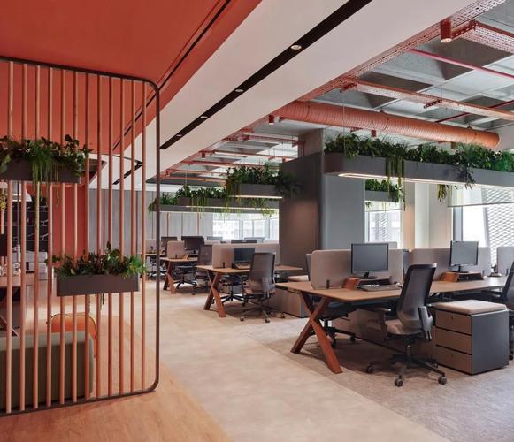 工业美学办公空间_办公室设计公司_办公用什么系统好