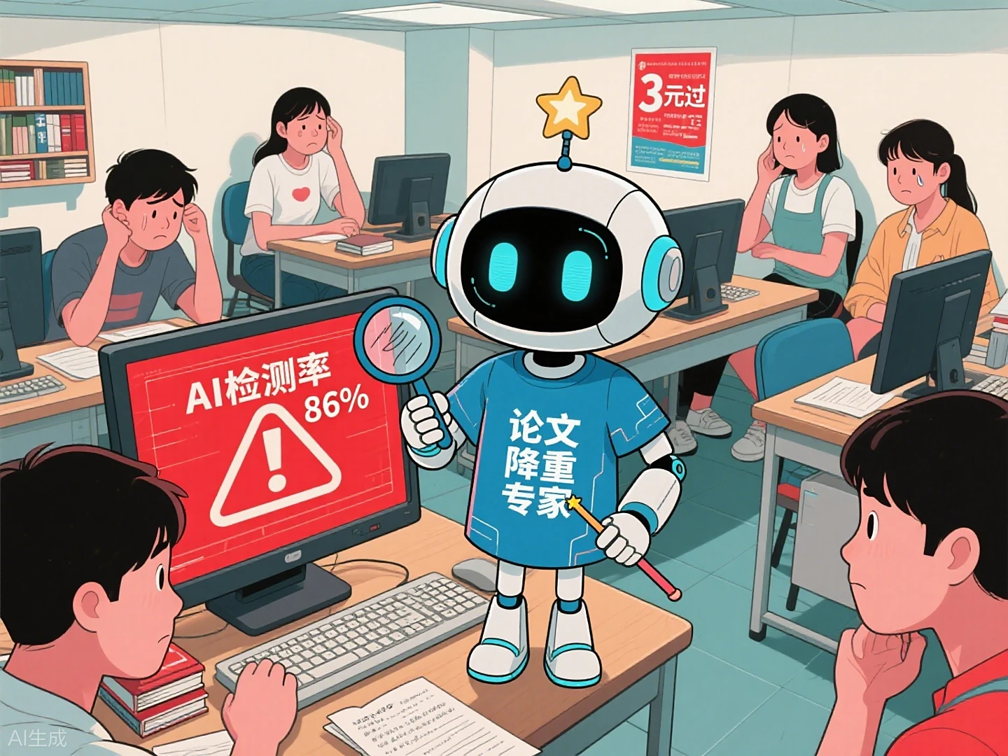 高校首次将AI生成内容检测纳入毕业论文审查，灰色服务却猫腻重重？