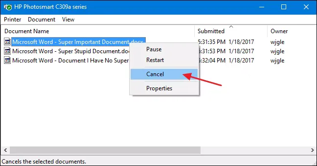 取消卡住的打印文档_打印程序服务无法启动_清除并重新启动后台打印程序