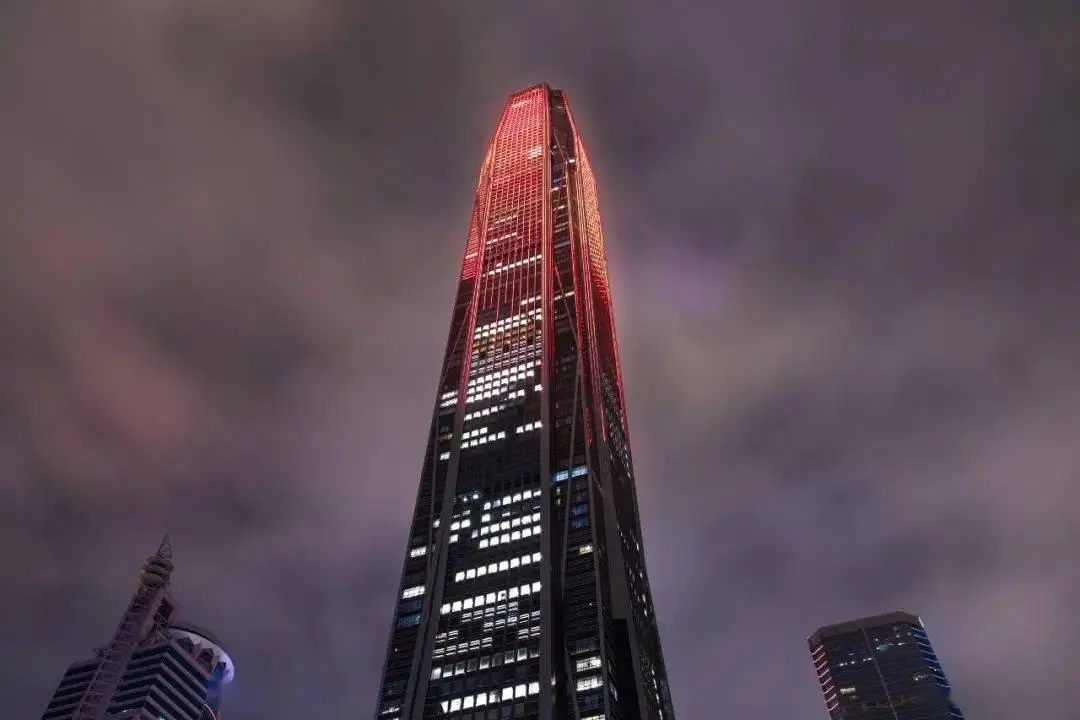 深圳平安金融中心夜景改造_勇电智慧照明解决方案_深圳平安金融大厦施工方案